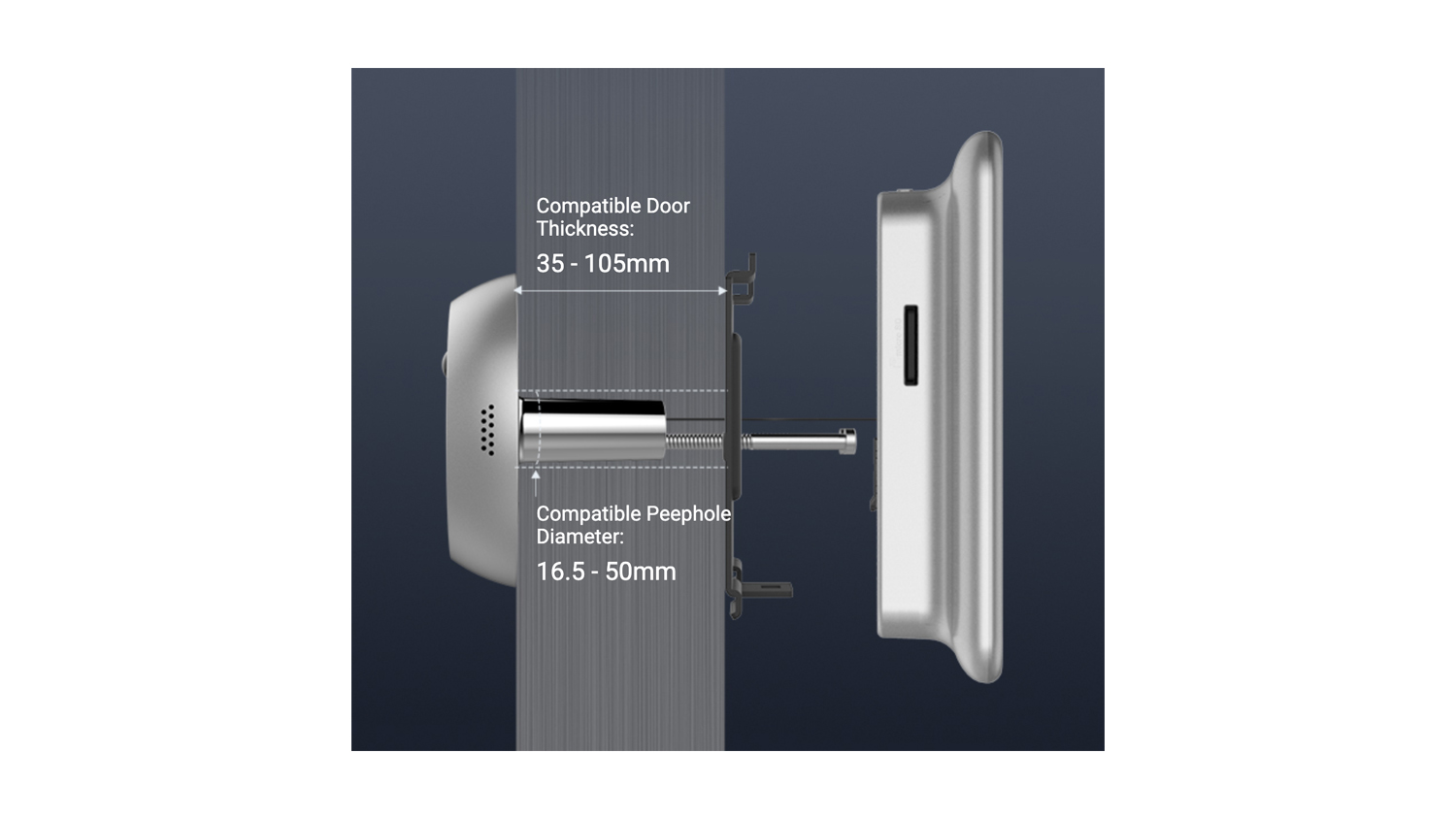 EZVIZ Wireless Peephole Video Doorbell & Door Viewer Security Camera