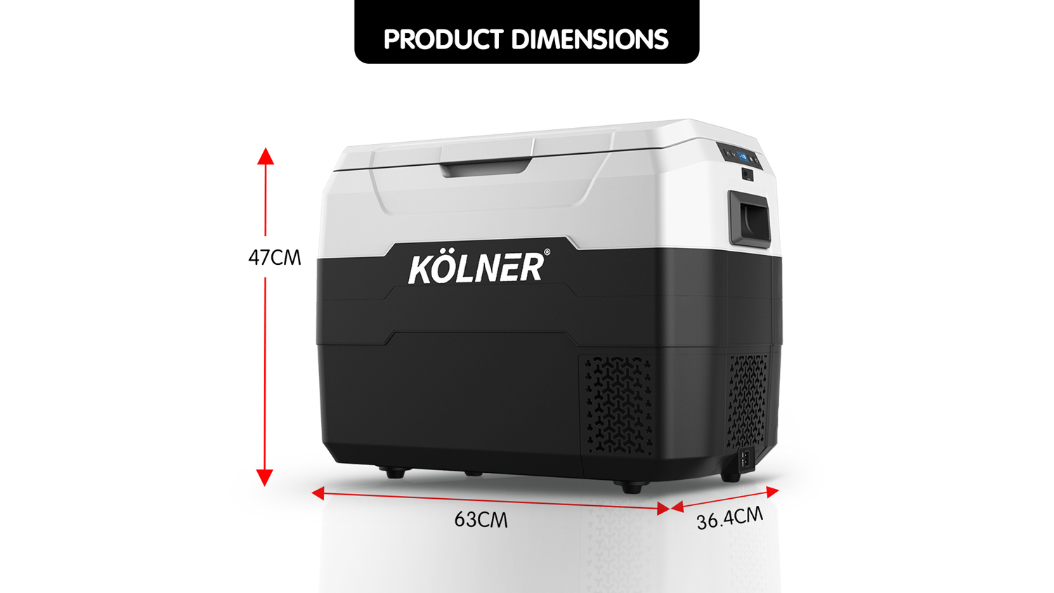 Kolner 40L Portable Camping Fridge Black Harvey Norman New Zealand