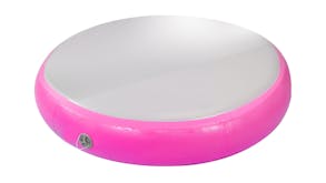 Powertrain 1m Airtrack Spot Round Inflatable Gymnastics Mat - Pink