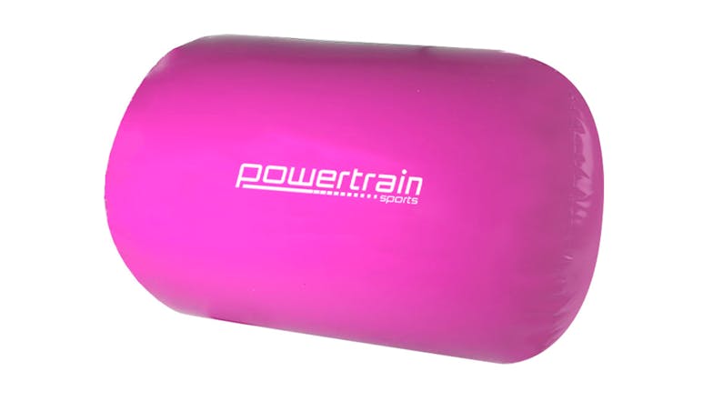 Powertrain Airtrack Inflatable Gymnastics Air Barrel Roller 120 x 75cm - Pink