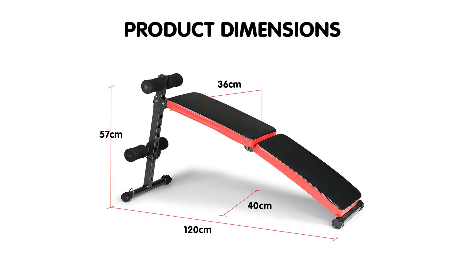 Powertrain Incline SitUp Gym Bench with Bands Harvey Norman New Zealand