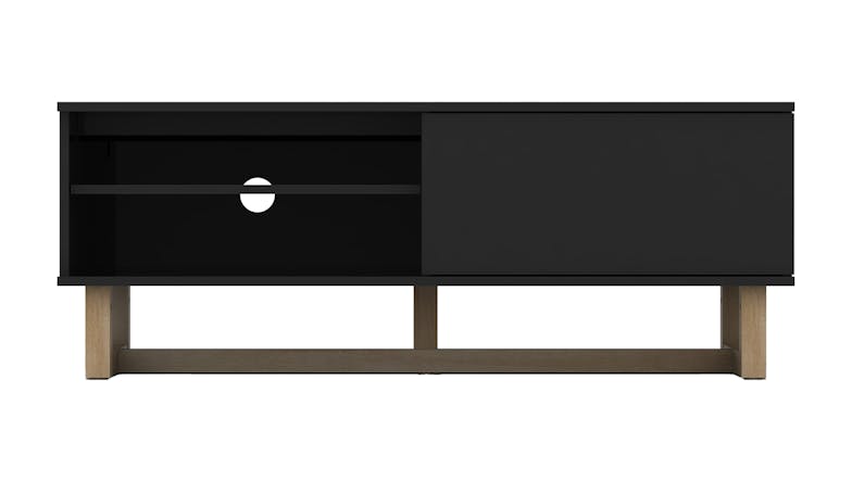 AVS 1200mm Raze Modular TV/AV Cabinet - Black Gloss/Oak Leg