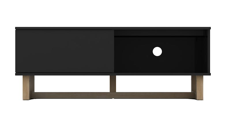 AVS 1200mm Raze Modular TV/AV Cabinet - Black Gloss/Oak Leg