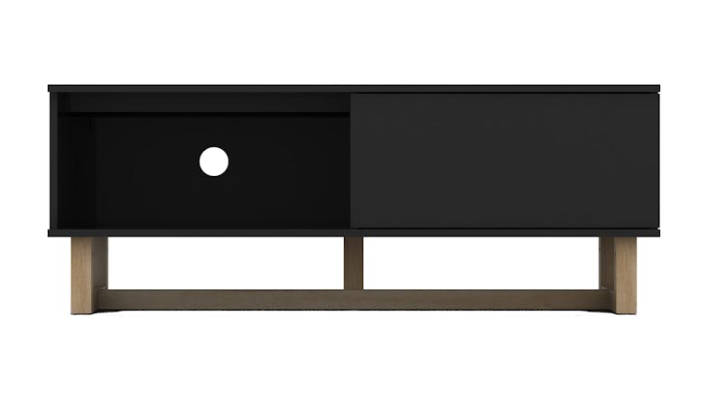 AVS 1200mm Raze Modular TV/AV Cabinet - Black Gloss/Oak Leg