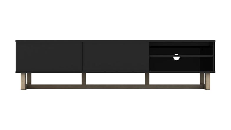 AVS 1800mm Raze Modular TV/AV Cabinet - Black Gloss/Oak Leg