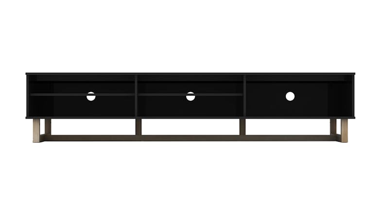 AVS 2100mm Raze Modular TV/AV Cabinet - Black Gloss/Oak Leg