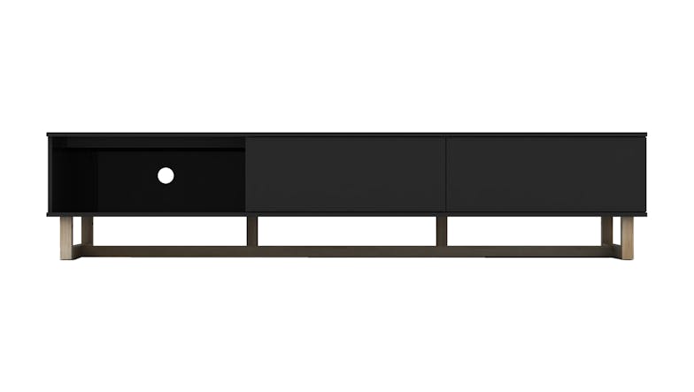 AVS 2100mm Raze Modular TV/AV Cabinet - Black Gloss/Oak Leg