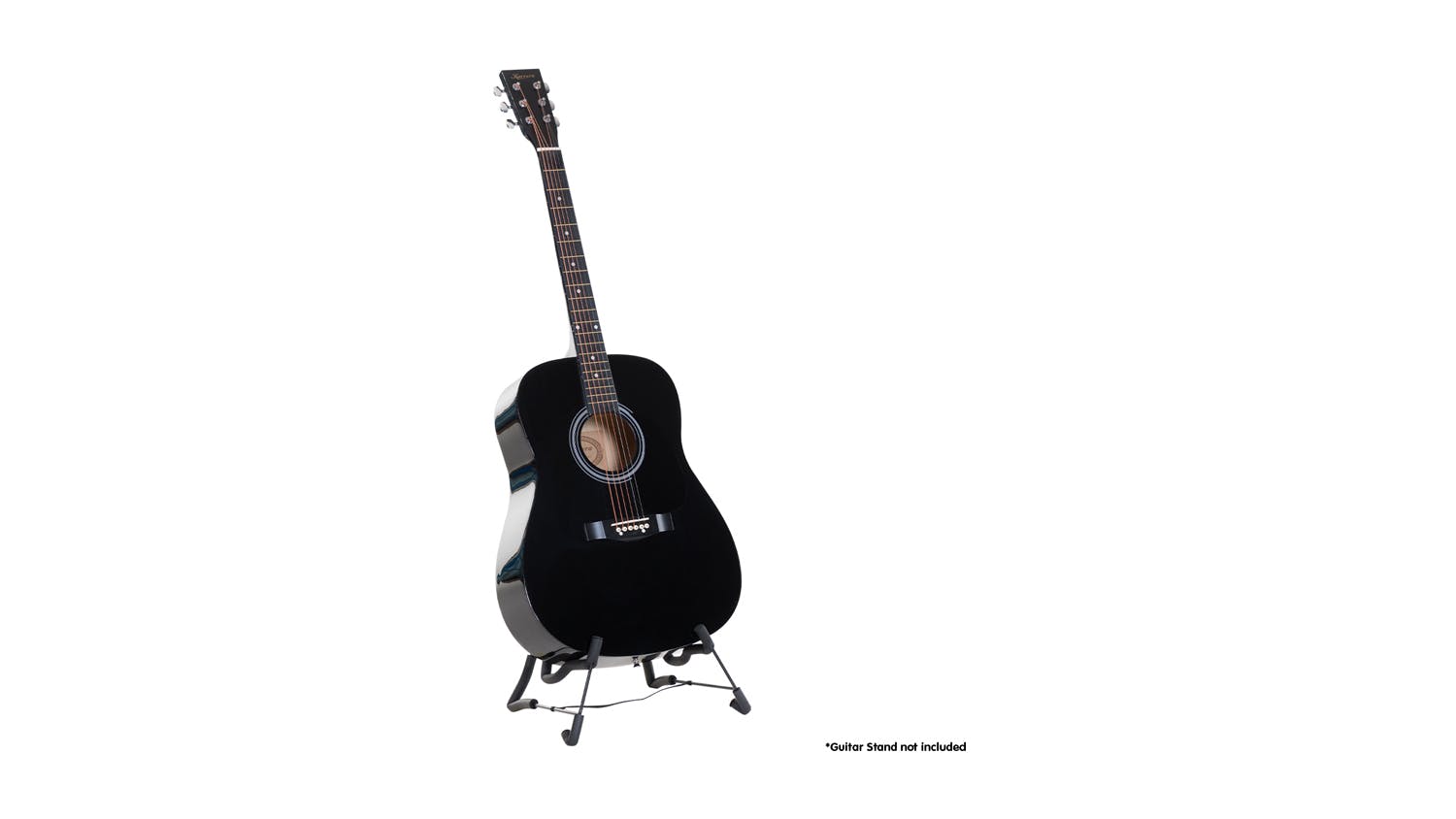 Karrera 41" Acoustic Wooden Guitar with Bag - Black