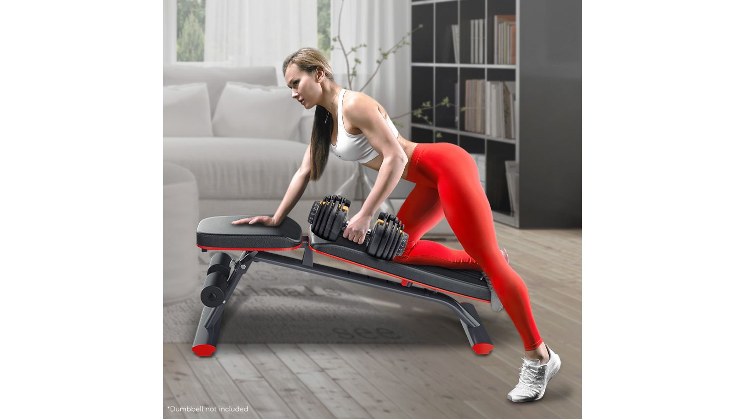 Powertrain Incline/Decline Adjustable Flat FID Gym Bench