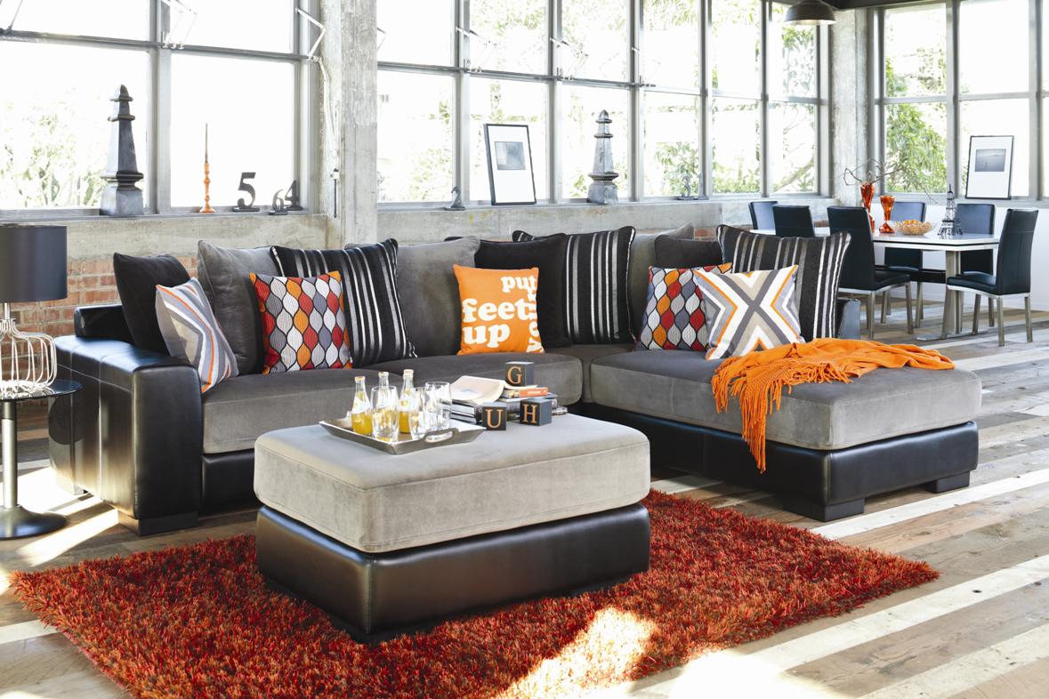 Boston 3 Seater Fabric Sofa with Chaise Harvey Norman New Zealand