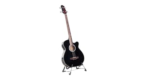 Karrera 43" Acoustic Bass Guitar - Black