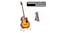 Karrera 43" Acoustic Bass Guitar - Sunburst