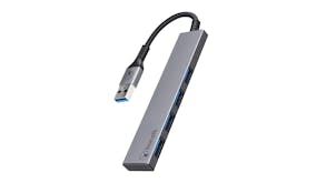 Bon.Elk Long-Life USB-A to 4 Port USB 3.0 Slim Hub - Space Grey