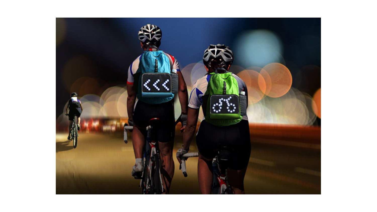 JCM Bike LED Indicator Backpack - Blue