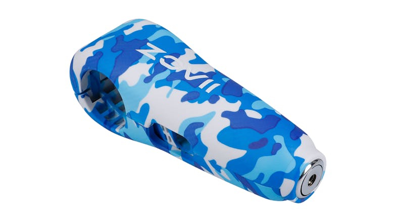 Zovii Alarm Handle Bar Grip Lock - Camo Blue