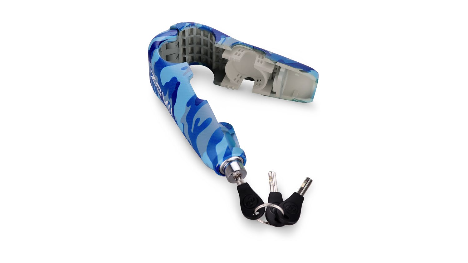 Zovii Alarm Handle Bar Grip Lock - Camo Blue