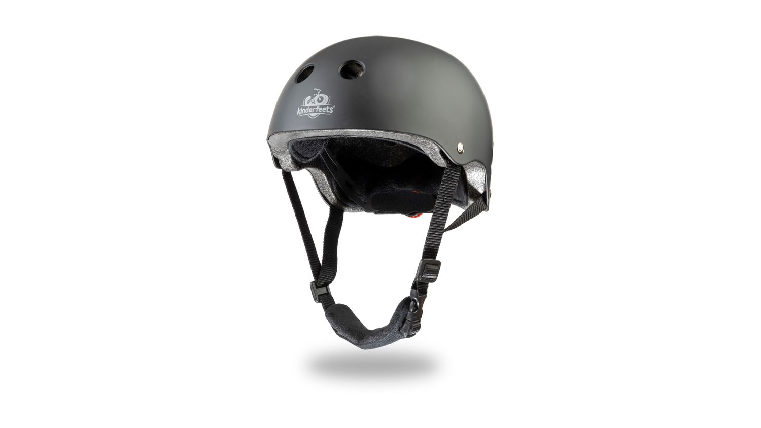 Kinderfeets Toddler Bike Helmet - Matte Black