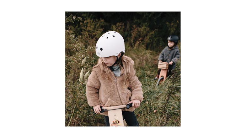 Kinderfeets Toddler Bike Helmet - Matte White