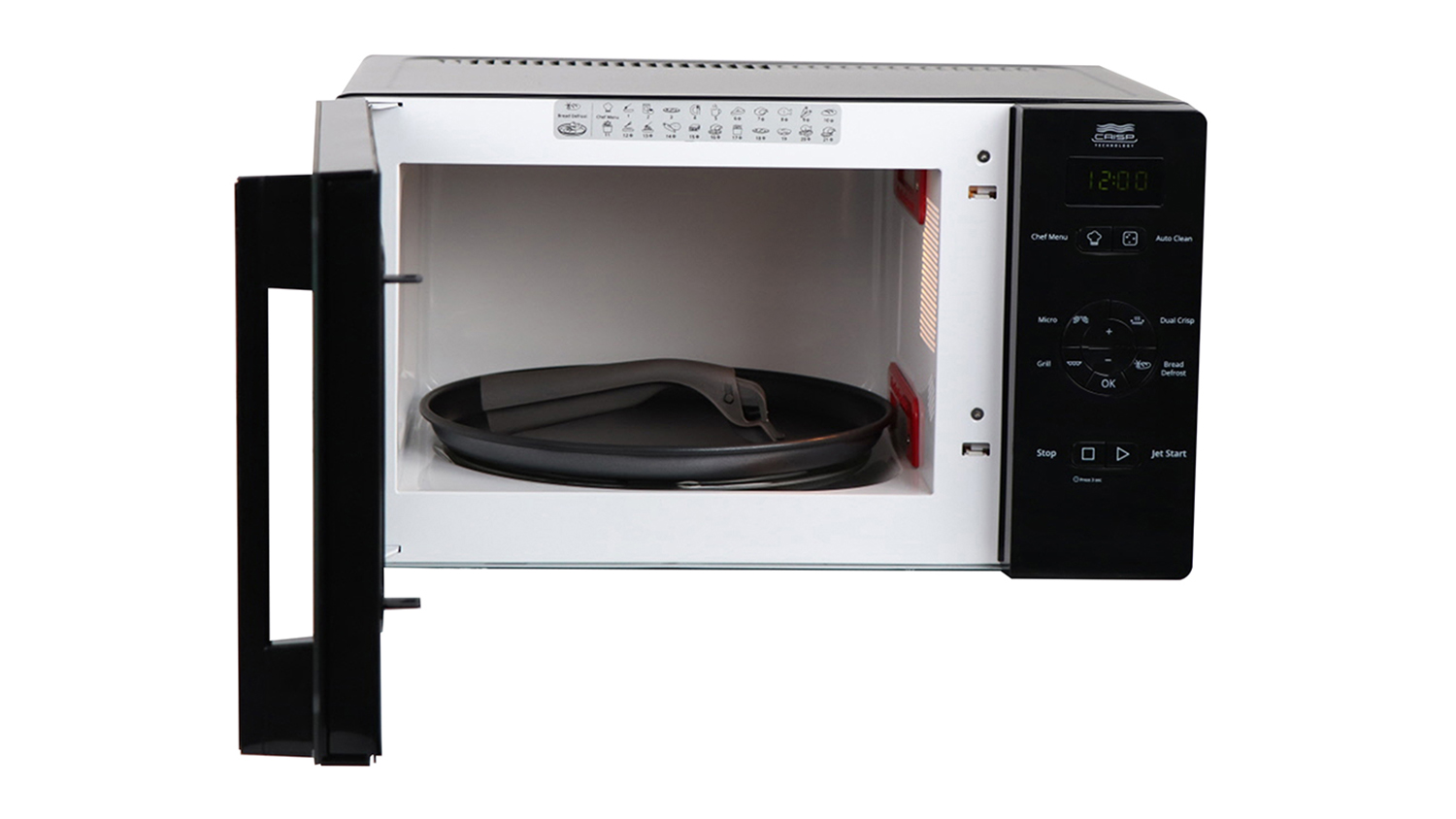 Whirlpool 25L Crisp N' Grill 800W Microwave Black (MWC25BK) Harvey