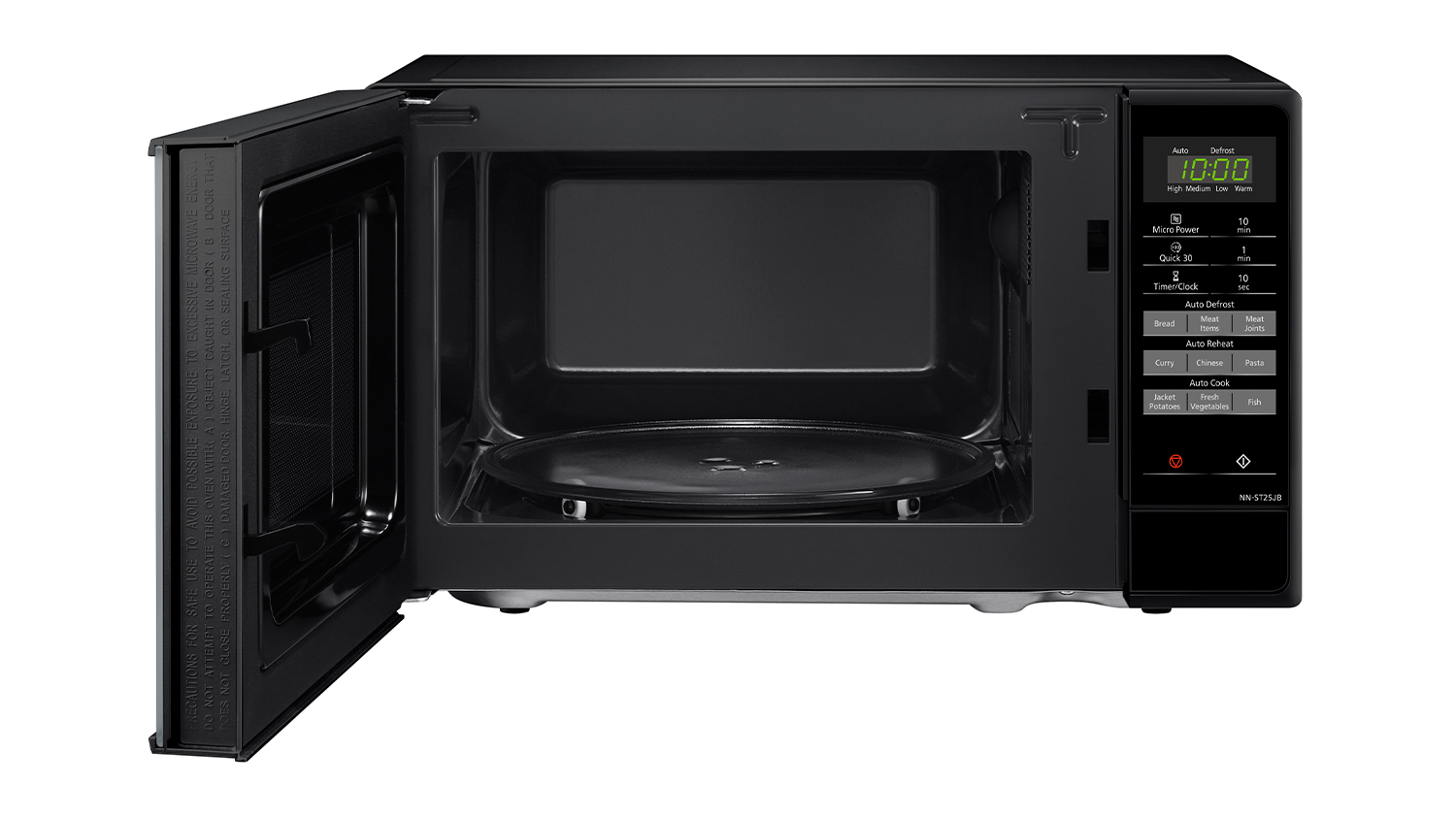 Panasonic 20L Compact 800W Microwave Black (NNST25JBQPQ) Harvey