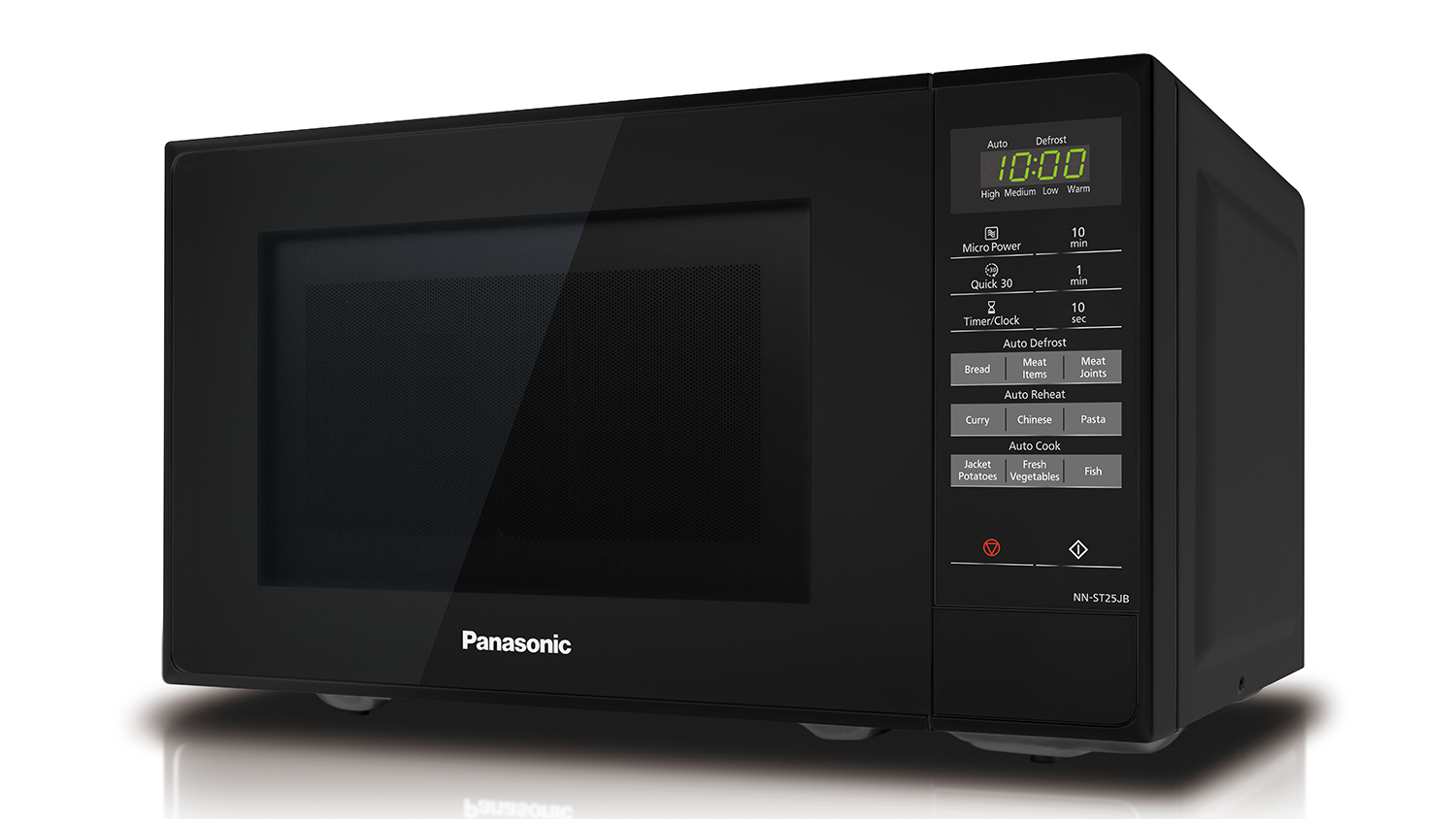 Panasonic 20L Compact 800W Microwave Black (NNST25JBQPQ) Harvey