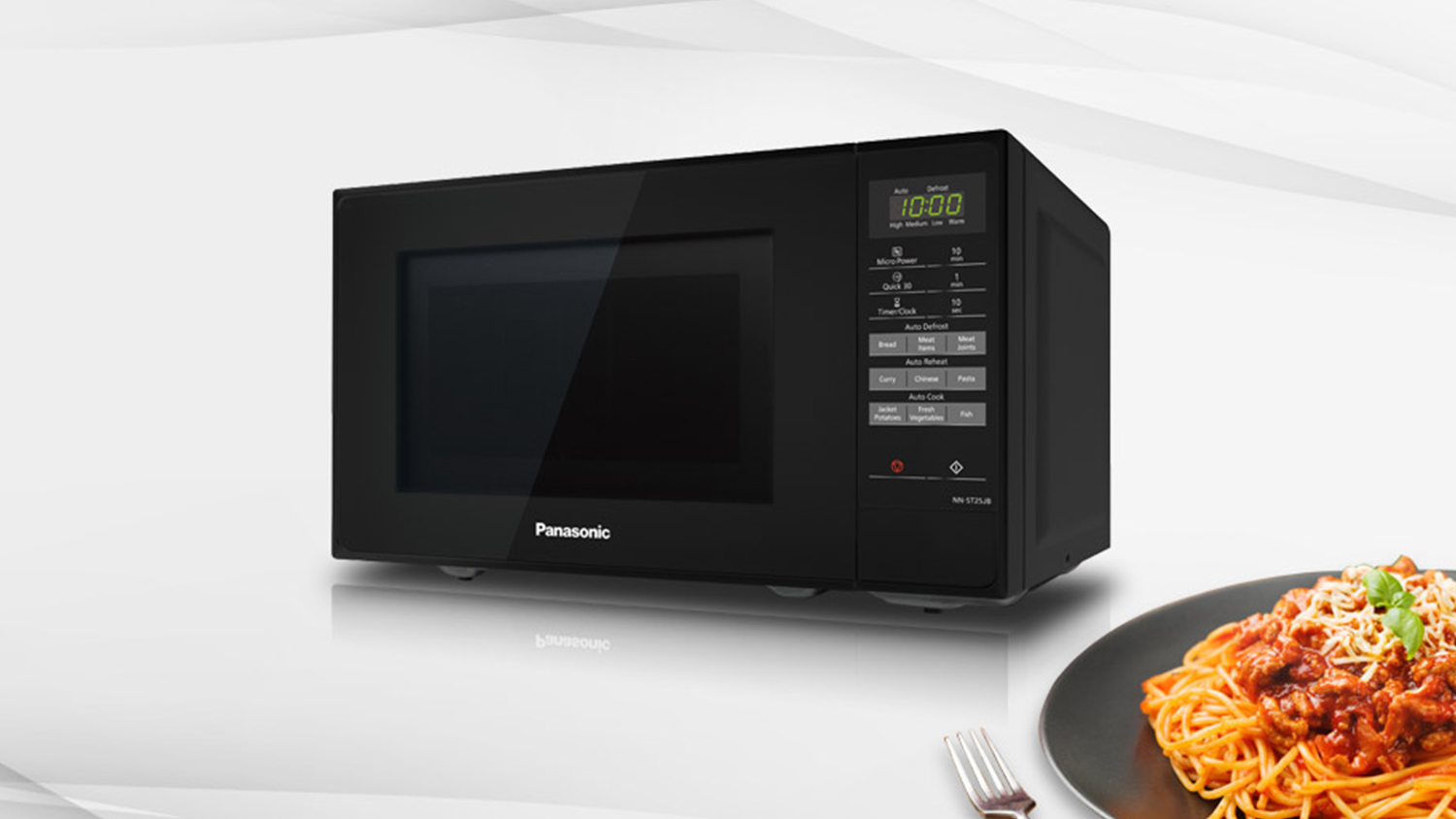 Panasonic 20L Compact 800W Microwave Black (NNST25JBQPQ) Harvey