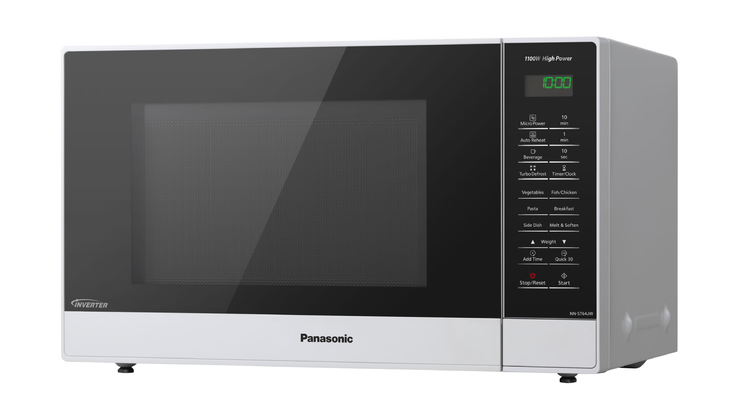 Panasonic 32L Compact Inverter 1100W Microwave White (NNST64JWQPQ