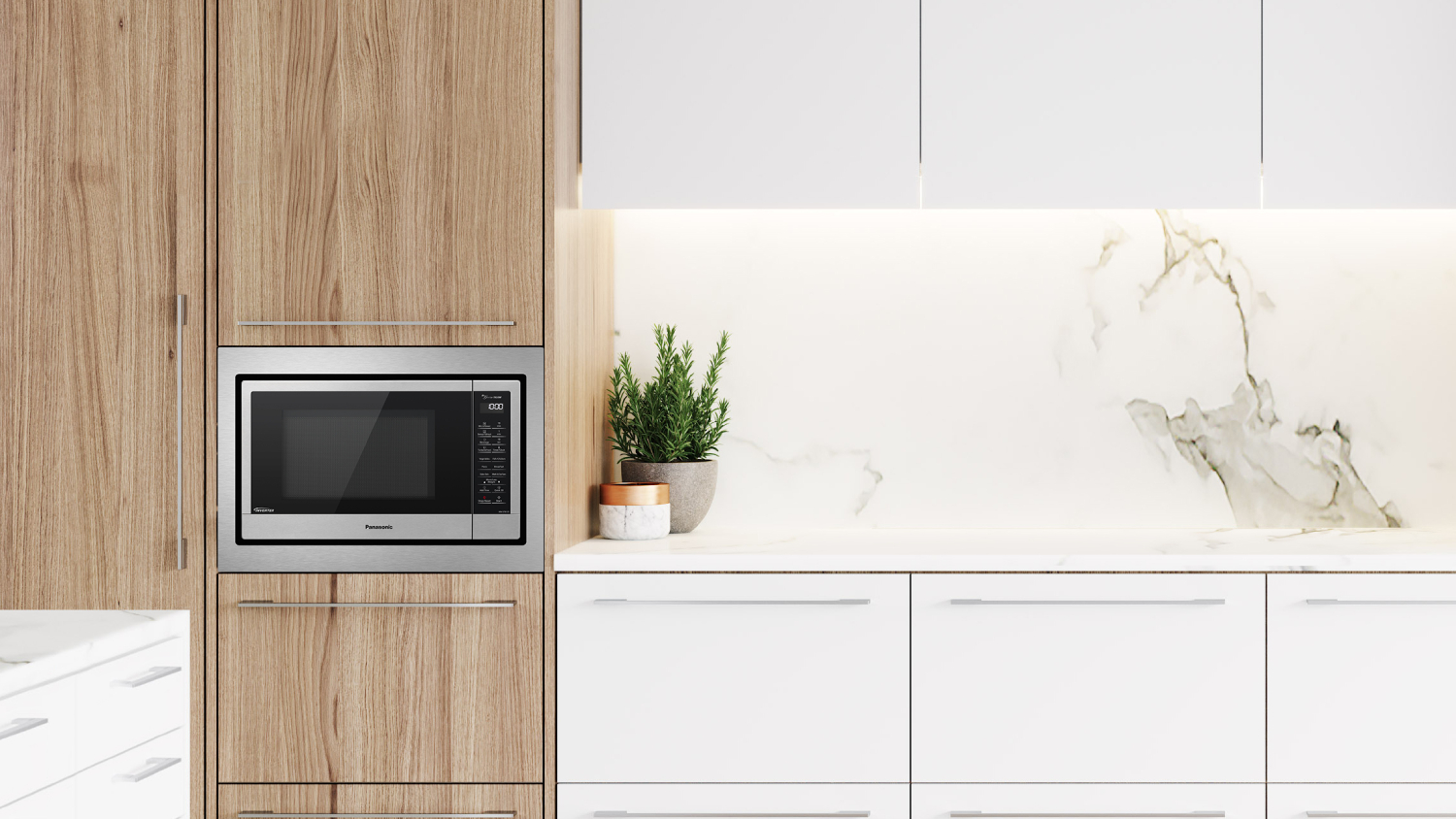 Panasonic 32L Genius Sensor Inverter 1100W Microwave Stainless Steel