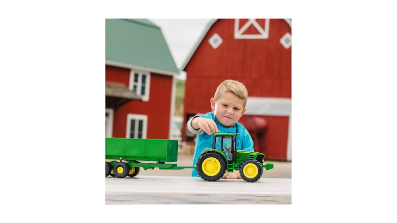 John Deere Toy Big Farm Tractor with Wagon