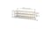 Holger Hardwood 30 Bottle Wine Rack - White