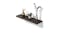 Acacia Floating Shelf 700 x 250 - Espresso