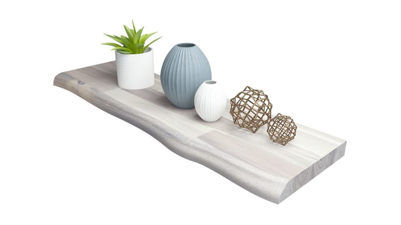 Acacia Floating Shelf 900 x 250 - Organic White