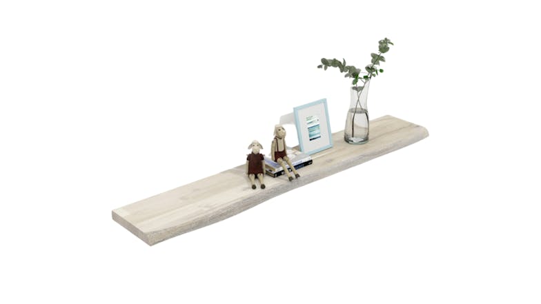 Acacia Floating Shelf 1524 x 254 - Organic White