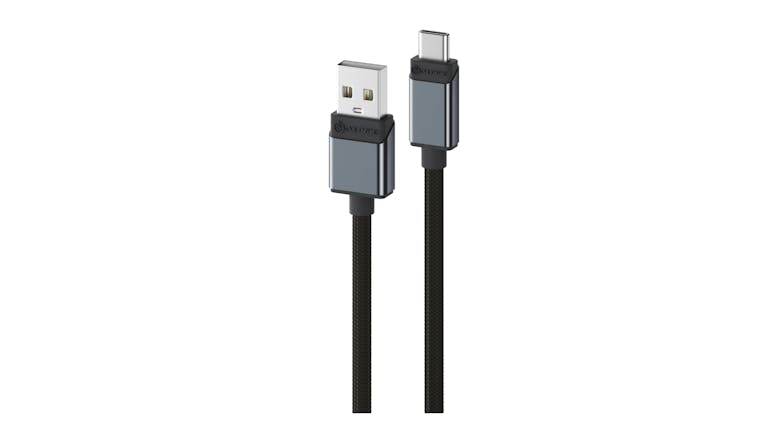 Alogic Ultra Fast Plus USB-C to USB-A 2.0 Cable 2m - Space Grey