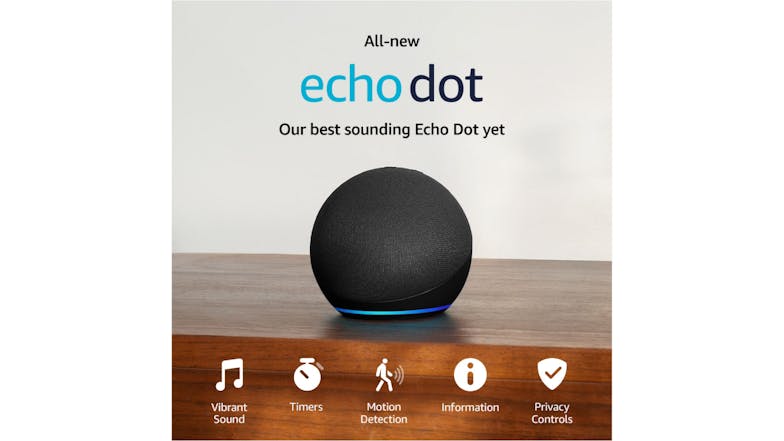 Amazon Echo Dot (5th Gen) with Alexa - Charcoal