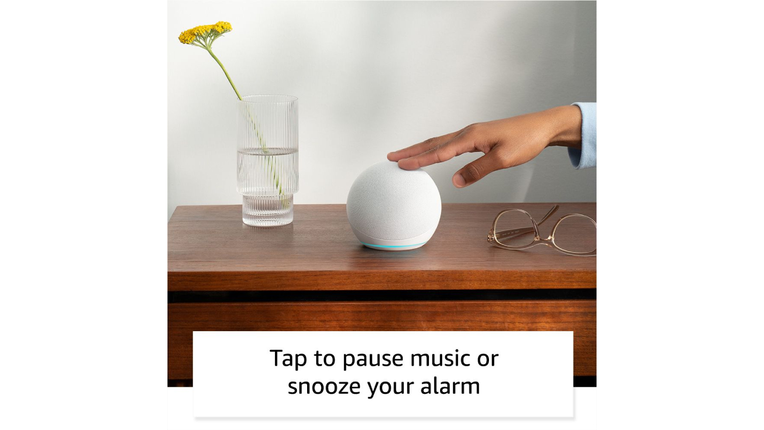 Amazon Echo Dot (5th Gen) Smart Speaker with Alexa Glacier White