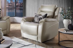 Flinders Leather Electric Recliner Chair