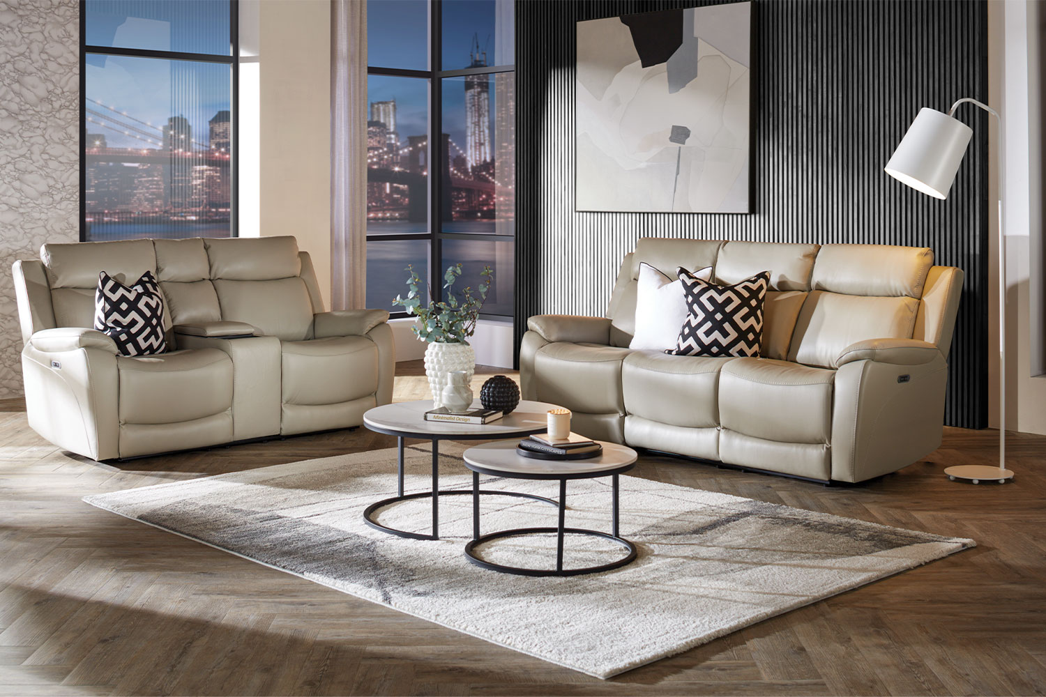 Recliner leather lounge online suites