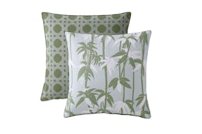 Bamboo Green European Pillowcase by Florence Broadhurst