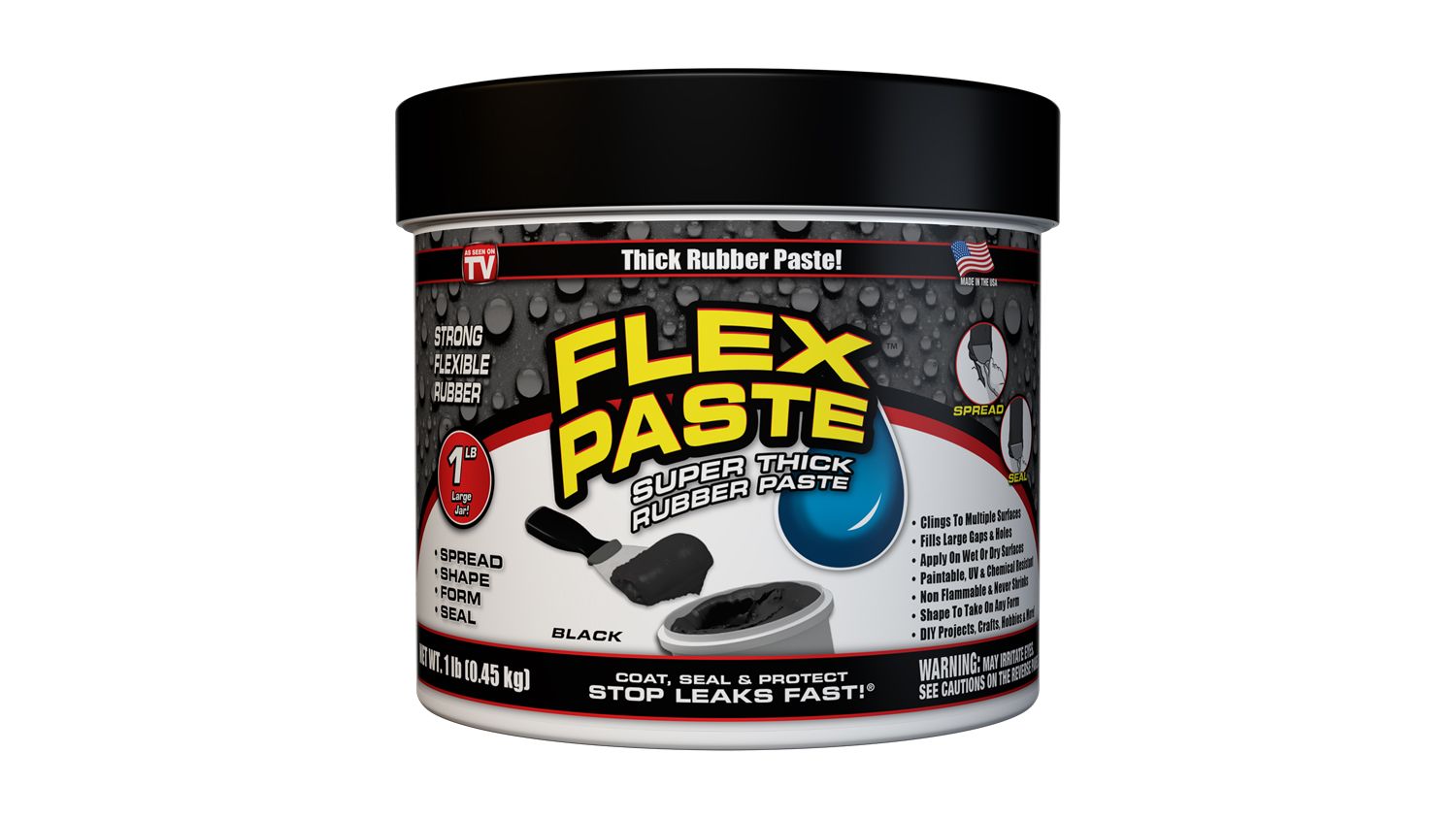 Flex Paste Super Thick Rubber Paste 1lb - Black | Harvey Norman New Zealand