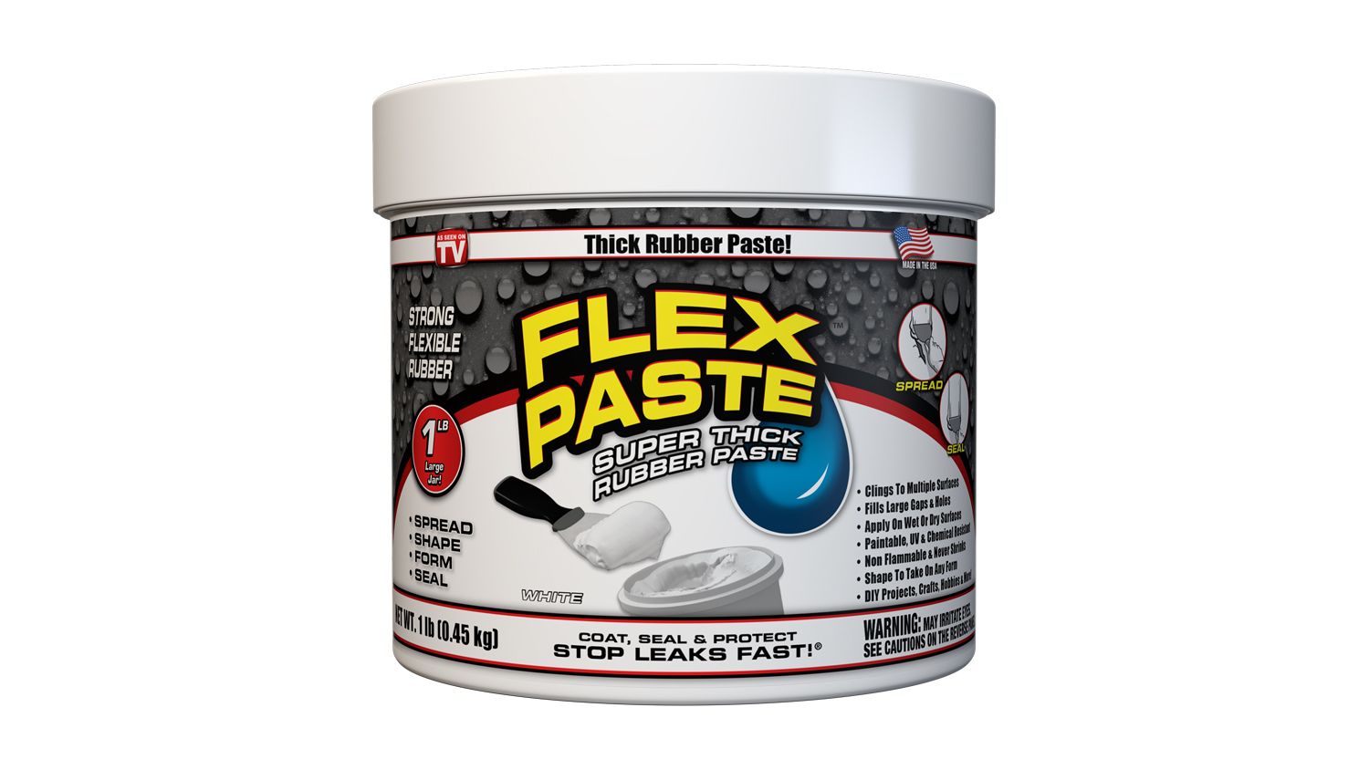 Flex Paste Super Thick Rubber Paste 1lb White Harvey Norman New Zealand