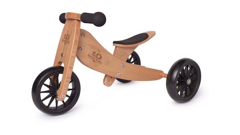 Kinderfeets Tiny Tot 2 In 1 Tricycle & Balance Bike - Bamboo