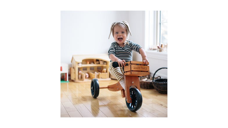 Kinderfeets Tiny Tot 2 In 1 Tricycle & Balance Bike - Bamboo