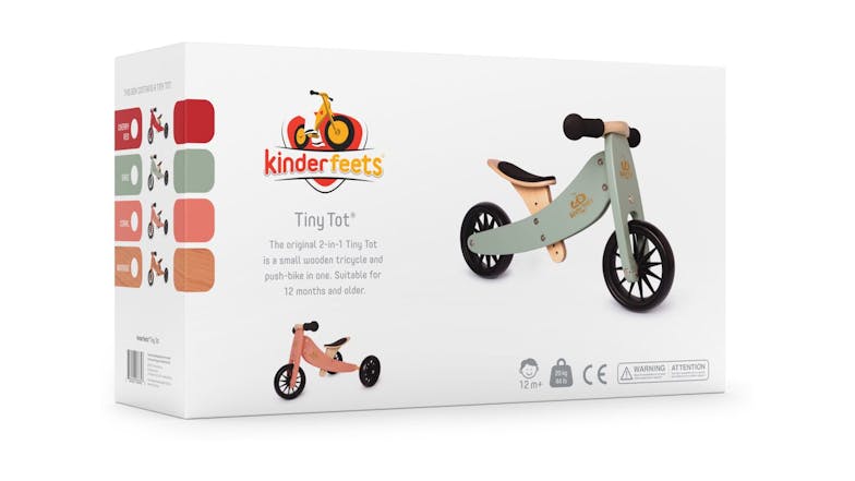 Kinderfeets Tiny Tot 2 In 1 Tricycle & Balance Bike - Sage