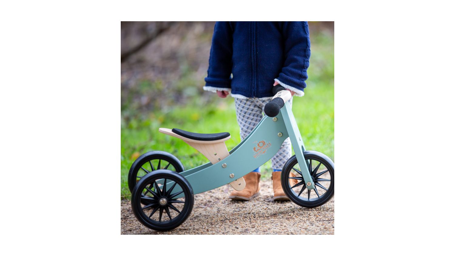 Kinderfeets Tiny Tot 2 In 1 Tricycle & Balance Bike Sage Harvey Norman New Zealand