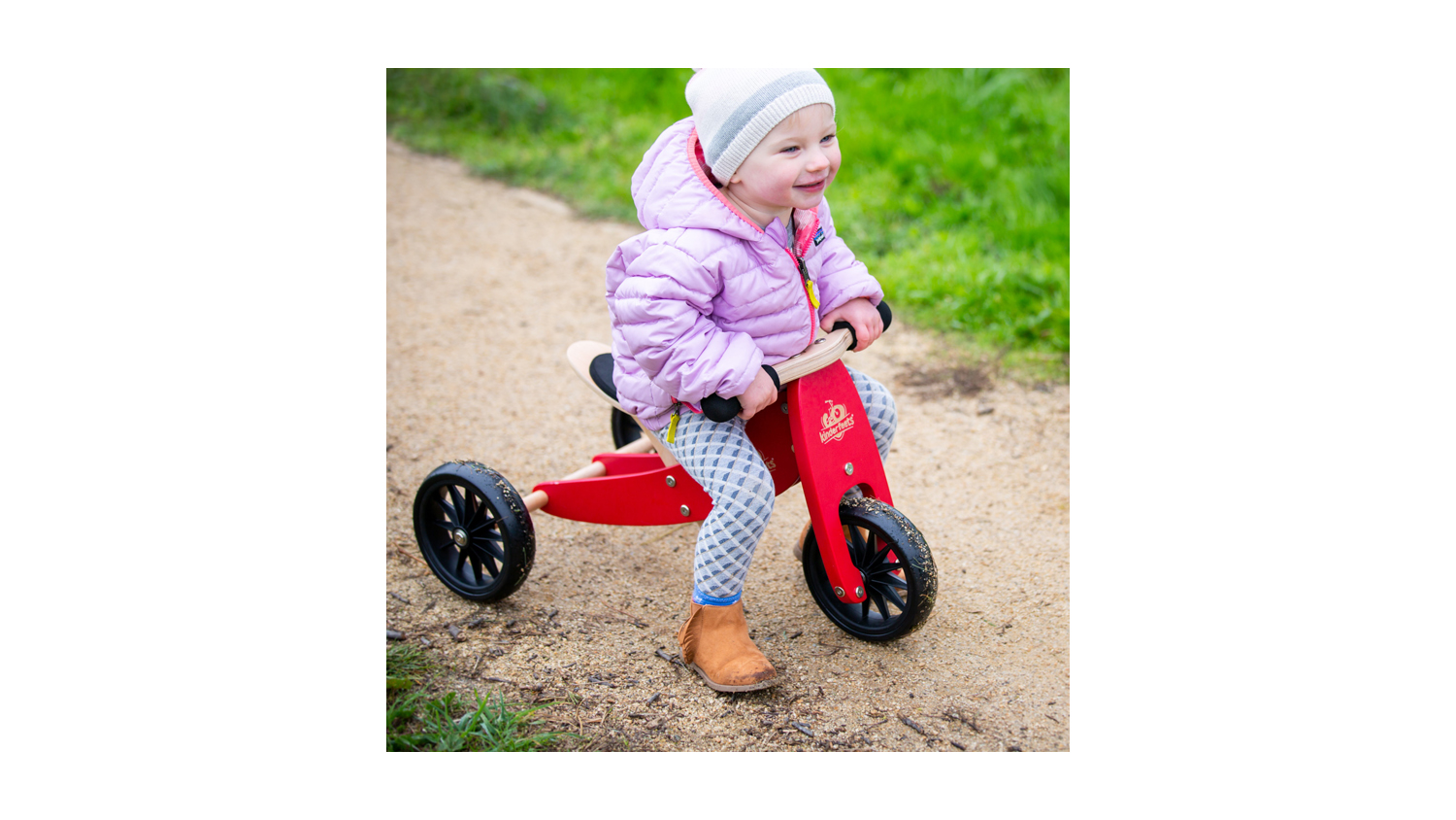 Kinderfeets Tiny Tot 2 In 1 Tricycle & Balance Bike Cherry Red Harvey Norman New Zealand