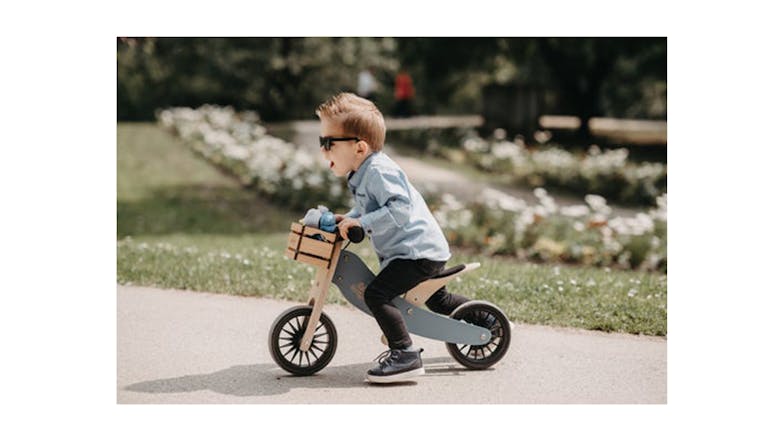 Kinderfeets Tiny Tot Plus 2 In 1 Tricycle & Balance Bike - Slate Blue