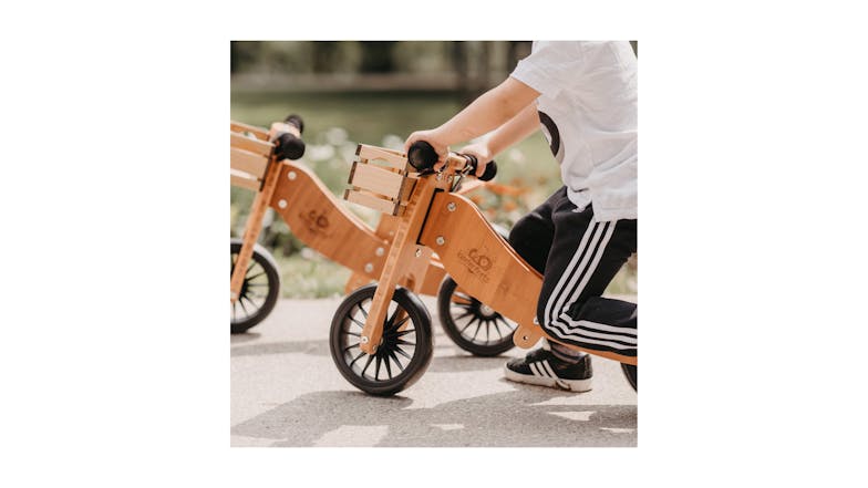 Kinderfeets Tiny Tot Plus 2 In 1 Tricycle & Balance Bike - Bamboo
