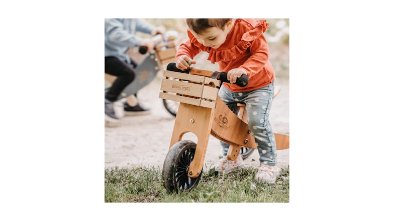 Kinderfeets Tiny Tot Plus 2 In 1 Tricycle & Balance Bike - Bamboo