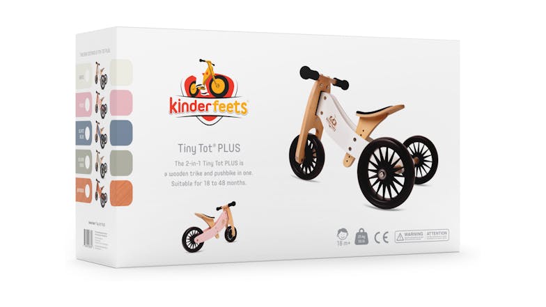 Kinderfeets Tiny Tot Bike Plus - White